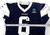 2025 Dallas Cowboys Donovan Wilson #6 Game Used Navy Practice Jersey 48 462