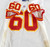 1997 Kansas City Chiefs Ratliffe #60 Game Issued White Jersey 48 005