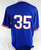 2025 Kansas Jayhawks #35 Game Used Blue Jersey Baseball 50 611