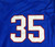 2025 Kansas Jayhawks #35 Game Used Blue Jersey Baseball 50 611