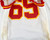 1997 Kansas City Chiefs Jeff Smith #65 Game Issued White Jersey 46 009