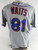 2009 New York Mets Rick Waits #81 Game Issued Grey Jersey 48 022