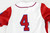 2025 Kansas Jayhawks #4 Game Used White Jersey Buck O'Neil Patch Baseball 40 627