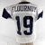 2025 Dallas Cowboys Ryan Flournoy #19 Game Used White Practice Jersey 48 438