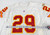 1996 Kansas City Chiefs Sanders #29 Game Issued White Jersey 40 016