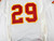 1996 Kansas City Chiefs Sanders #29 Game Issued White Jersey 40 016