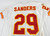 1996 Kansas City Chiefs Sanders #29 Game Issued White Jersey 40 016