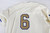 2025 Kansas Jayhawks #6 Game Used White Jersey Gold Baseball 44 649