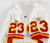 1996 Kansas City Chiefs P.Carter #23 Game Issued White Jersey 42 015