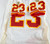 1996 Kansas City Chiefs P.Carter #23 Game Issued White Jersey 42 015