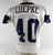 2025 Dallas Cowboys Hunter Luepke #40 Game Used White Practice Jersey 50 441
