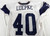 2025 Dallas Cowboys Hunter Luepke #40 Game Used White Practice Jersey 50 441