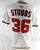 2025 Washington Nationals CJ Stubbs #36 Game Issued White Jersey 46 184