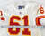 1997 Kansas City Chiefs Tim Grunhard #61 Game Issued White Jersey 46 012