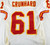 1997 Kansas City Chiefs Tim Grunhard #61 Game Issued White Jersey 46 012