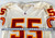 1996 Kansas City Chiefs Troy Dumas #55 Game Used White Jersey 48 037