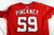 2025 Washington Nationals Andrew Pinckney #59 Game Issued Red Jersey 46 162