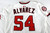2025 Washington Nationals Andrew Alvarez #54 Game Issued White Jersey 46 185