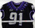 2019-24 Texas Christian TCU Frogs #91 Game Used Black Jersey Football NP R 46 67
