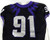 2019-24 Texas Christian TCU Frogs #91 Game Used Black Jersey Football NP R 46 67