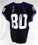 2019-24 Texas Christian TCU Frogs #80 Game Used Black Jersey Football NP R 40 80