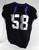 2019-24 Texas Christian TCU Frogs #58 Game Used Black Jersey Football NP R 48 82