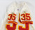 1996 Kansas City Chiefs William White #35 Game Used White Jersey 42 791
