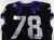 2019-24 Texas Christian TCU Frogs #78 Game Used Black Jersey Football NP R 48 85