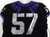 2019-24 Texas Christian TCU Frogs #57 Game Used Black Jersey Football NP R 48 87