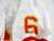 Kansas City Chiefs Hall #6 Game Issued White Jersey 40 DP108317