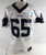 2025 Dallas Cowboys Robert Jones #65 Game Used White Practice Jersey 58 455