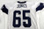 2025 Dallas Cowboys Robert Jones #65 Game Used White Practice Jersey 58 455
