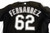 2003-06 Florida Marlins Fernandez #62 Game Used Black Jersey ST BP XL 090