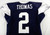 2025 Dallas Cowboys Juanyeh Thomas #2 Game Used Navy Practice Jersey 48 463