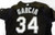 2003-06 Florida Marlins Garcia #34 Game Used Black Jersey ST BP XL 094