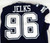 2017 Dallas Cowboys Jalen Jelks #96 Game Issued Navy Jersey 44 DP108835