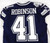 2020 Dallas Cowboys Reggie Robinson II #41 Game Used Navy Jersey 42 DP108840