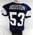 2025 Dallas Cowboys James Houston #53 Game Used Navy Practice Jersey 52 493
