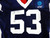 2025 Dallas Cowboys James Houston #53 Game Used Navy Practice Jersey 52 493