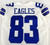 2020 Dallas Cowboys Brennan Eagles #83 Game Issued White Jersey 42 DP108855