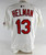 2024 St. Louis Cardinals Michael Helman #13 Game Issued White Jersey 44 525