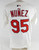 2025 St. Louis Cardinals Edwin Nunez #95 Game Issued White Jersey 44 556