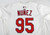 2025 St. Louis Cardinals Edwin Nunez #95 Game Issued White Jersey 44 556