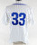 2025 Kansas Jayhawks #33 Game Used White Jersey Throwback 46 596