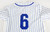 2025 Kansas Jayhawks #6 Game Used White Jersey Throwback 44 598