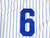 2025 Kansas Jayhawks #6 Game Used White Jersey Throwback 44 598