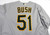 2021 Oakland Athletics Darren Bush #51 Game Issued Pos Used Grey Jersey 48 676