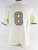 2025 Kansas Jayhawks #8 Game Used White Jersey Gold Baseball 44 646