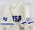 2025 Kansas Jayhawks #8 Game Used White Jersey Gold Baseball 44 646