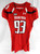 2015 Texas Tech Red Raiders #93 Game Used Red Jersey Football NP Rem 48 684
